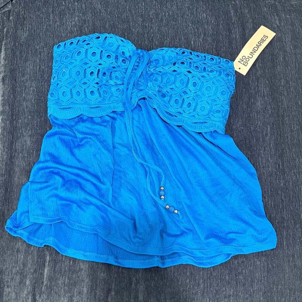 No Boundaries Blue Top